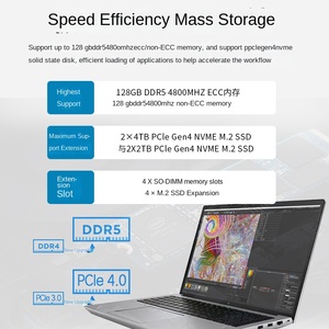 HP/ ZBook Fury 16G9新しいG10モバイルグラフィックスワークステーション3Dデザインモデリングレンダリングシミュレートされたノートブック - Product Image 3