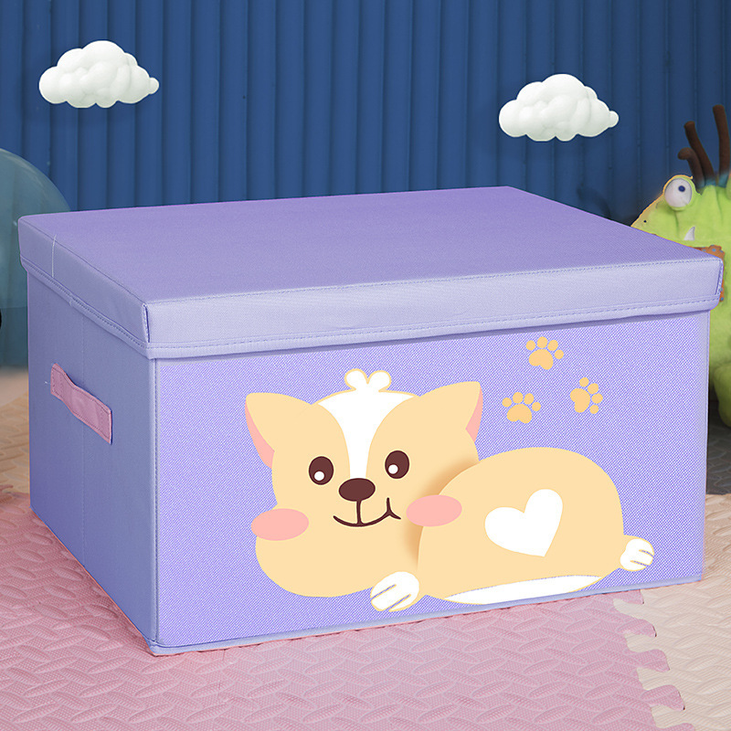 Purple Corgi Lying Down