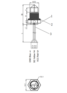 Optischer Flüssigkeits stands schalter des digitalen Signals der hohen Präzisions-FS-IR1901D pegels teuerung - Product Image 6