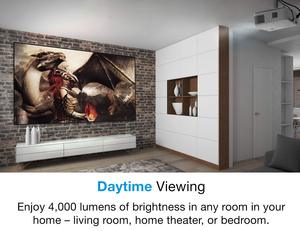R OptomaUHD38プロジェクター4KウルトラHD4000ルーメン4.2ms応答時間1080p240HzリフレッシュレートHDR10およびHLG