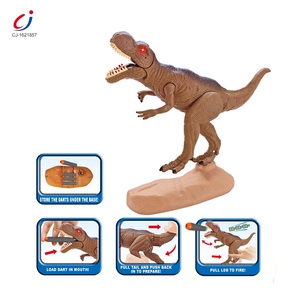 T-Rex 动物模型塑料恐龙玩具套装，电池供电的恐龙与光和声音 - Product Image 2