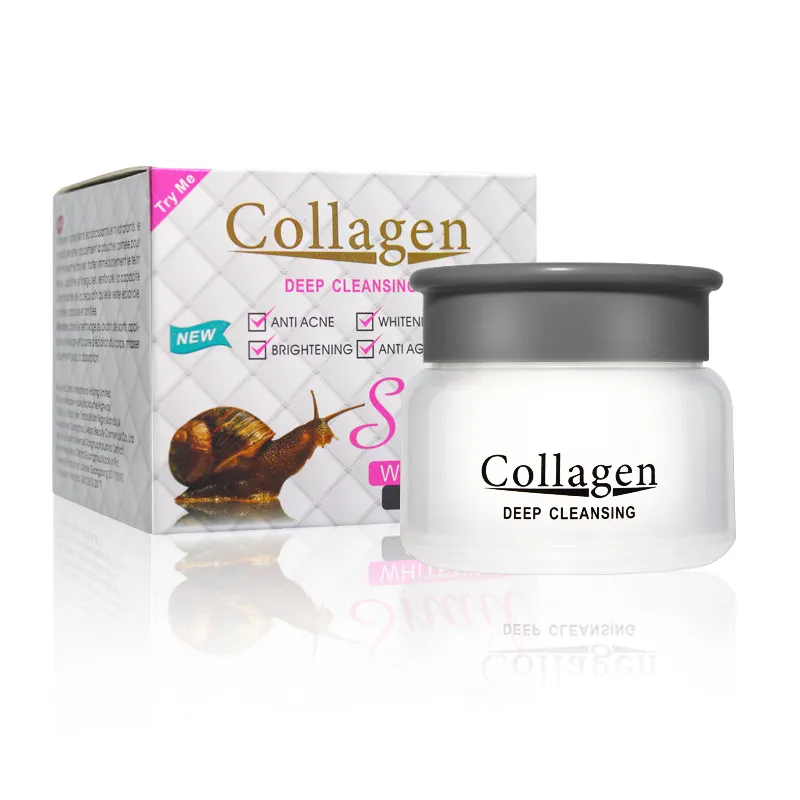 Collagène produits de beauté gratuit lifting instantané soins de la peau coréen blanchissant escargot crème pour le visage pour les femmes crème