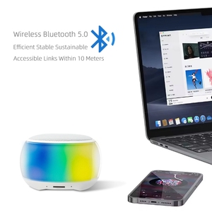 廉价无线扬声器BT 5.0 TWS互连音箱7色光3D电影音频高清呼叫迷你便携式扬声器 - Product Image 3