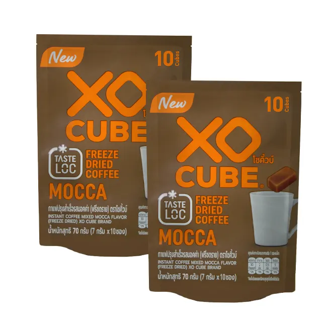 XO Cube ukuran 10 kubus campuran Mocca rasa kopi instan beku produk penjualan terbaik minuman grosir dari Thailand