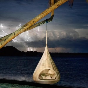 Chim của tổ lớn ngoài trời võng mùa thu mây dành cho người lớn ban công đôi treo ghế Rocking ghế Rocking giỏ cho Patio đu - Product Image 5