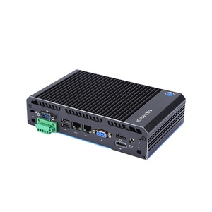 In-tel Core i3 i5 i7産業用ボックスコンピュータートリプルディスプレイ組み込みPC、GPIO RS232RS485デュアルLANファンレスミニPC - Product Image 3