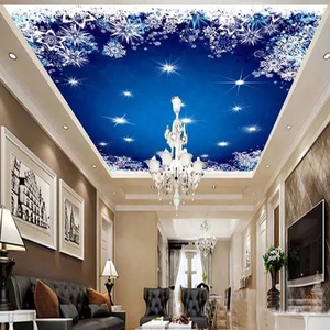 大厅图案装饰聚氯乙烯装饰吊顶面板时尚拉伸天花板 - Product Image 2
