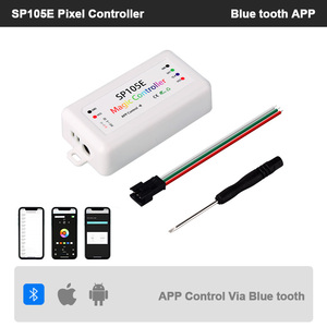 Controlador de píxeles de diente azul WiFi para WS2812B WS2811 sincronización de música DMX Artnet Panel difusor 5V 12V RGB Power Ws2811 controlador Wifi