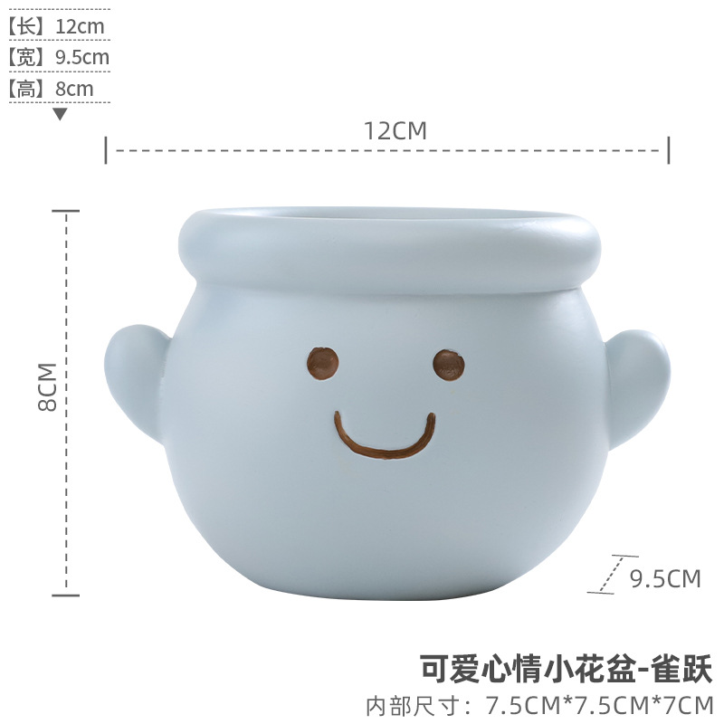 Cute mood small flower pot-caper