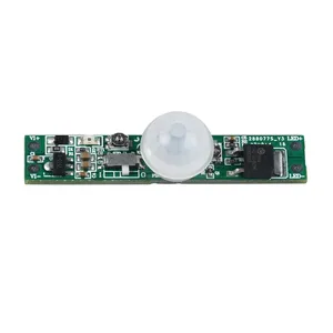 PIR03 DC12V-24V 6A датчик движения PIR с датчиком дневного света-время задержки Регулируемая функция движения Pir для алюминиевого профиля