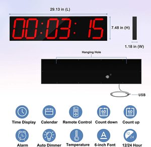 6-дюймовые светодиодные часы обратного отсчета - Product Image 2