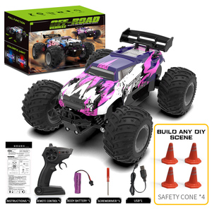 Nueva llegada JJRC RC Control remoto 2,4G 1:18 coche todoterreno luces LED R/C todo terreno Radio Control coche para niños - Product Image 1