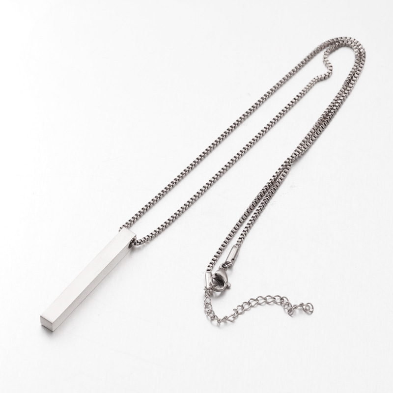 Silver+box chain
