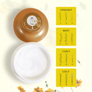 Wholesale Rich VE VB 5 Curl Cream Coconut Oil Max Moisture Smooth Curl Cream <strong>Define</strong> Effect <strong>Leave</strong> in Curl Treatment - Product Image 3