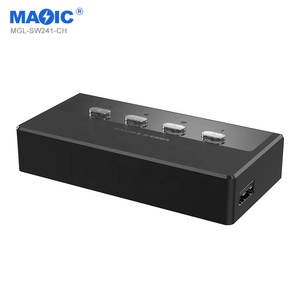 New High Speed USB2.0 Printer <strong>KVM</strong> Switcher <strong>4</strong> <strong>Input</strong> <strong>1</strong> <strong>Output</strong> USB Printer Cable for Monitor Data <strong>Switch</strong>