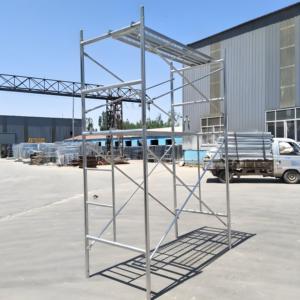 Derfon Q235 Modern tasarım mobil İskele H çerçeve iskele otel inşaatı için galvanizli Metal - Product Image 2