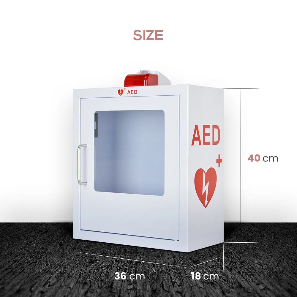 WAP M11 AED除細動器ウォールキャビネットは、すべてのブランドの心臓科学、Zoll、AED除細動器、Physio-Controlに適合します