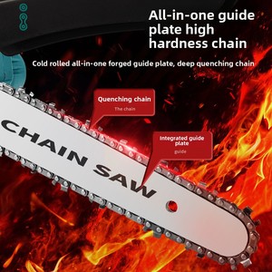 Rechargeable 8-Inch Lithium Electric Chainsaw Home Use <strong>4</strong>-Inch Mini Brushless Woodworking <strong>Saw</strong> One-Handed Logging Power Tool - Product Image 4