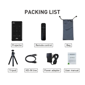 P09 Portable 4K Ultra HD <strong>DLP</strong> Mini Smart Projector with Infrared Remote <strong>Control</strong>, Amlogic S905X 4-Core A53 up to 1.5GHz Android 6. - Product Image 4