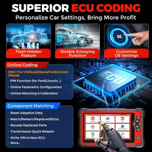 Auto <strong>OBD</strong>/OBD2 <strong>Code</strong> <strong>Reader</strong> <strong>Scanner</strong> 35+ Reset Service Full System Car Diagnostic Tools 2 Year Free Update New - Product Image 4