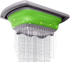 水槽上的漏勺过滤器蔬菜水果漏勺过滤器，带厨房可延伸手柄 - Product Image 5