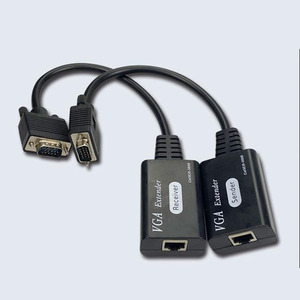 Extensor de señal VGA de 60M RJ45, Cable Ethernet, emisor, receptor, red - Product Image 2