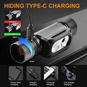 2000 Lumens Mạnh Mẽ Literna De Cabeza Không Thấm Nước Cắm Trại Săn Bắn Công Suất Cao Đèn Pin Đèn Pin Sạc LED Đầu Đèn - Product Image 6