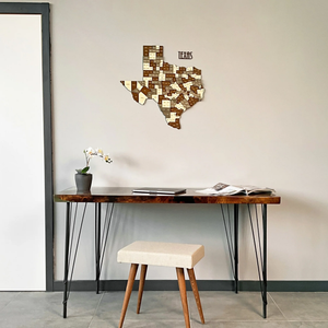 Phòng Khách 3D Bằng Gỗ Bản Đồ Thế Giới Nhiều Màu Gỗ Câu Đố Kim Loại Nhiều Lớp Bằng Gỗ Tường Nghệ Thuật Trang Trí Nội Thất - Product Image 6