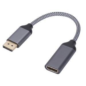Justlink DP <strong>to</strong> <strong>HDMI</strong> Adapter 4K60Hz DisplayPort <strong>to</strong> <strong>HDMI</strong> Video Adapter Aluminum Shell DP Male <strong>to</strong> <strong>HDMI</strong> Female Cable for Monitor - Product Image 1