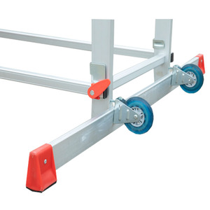 Andamio multiusos de dos capas, escalera recta variable, aleación de aluminio - Product Image 5