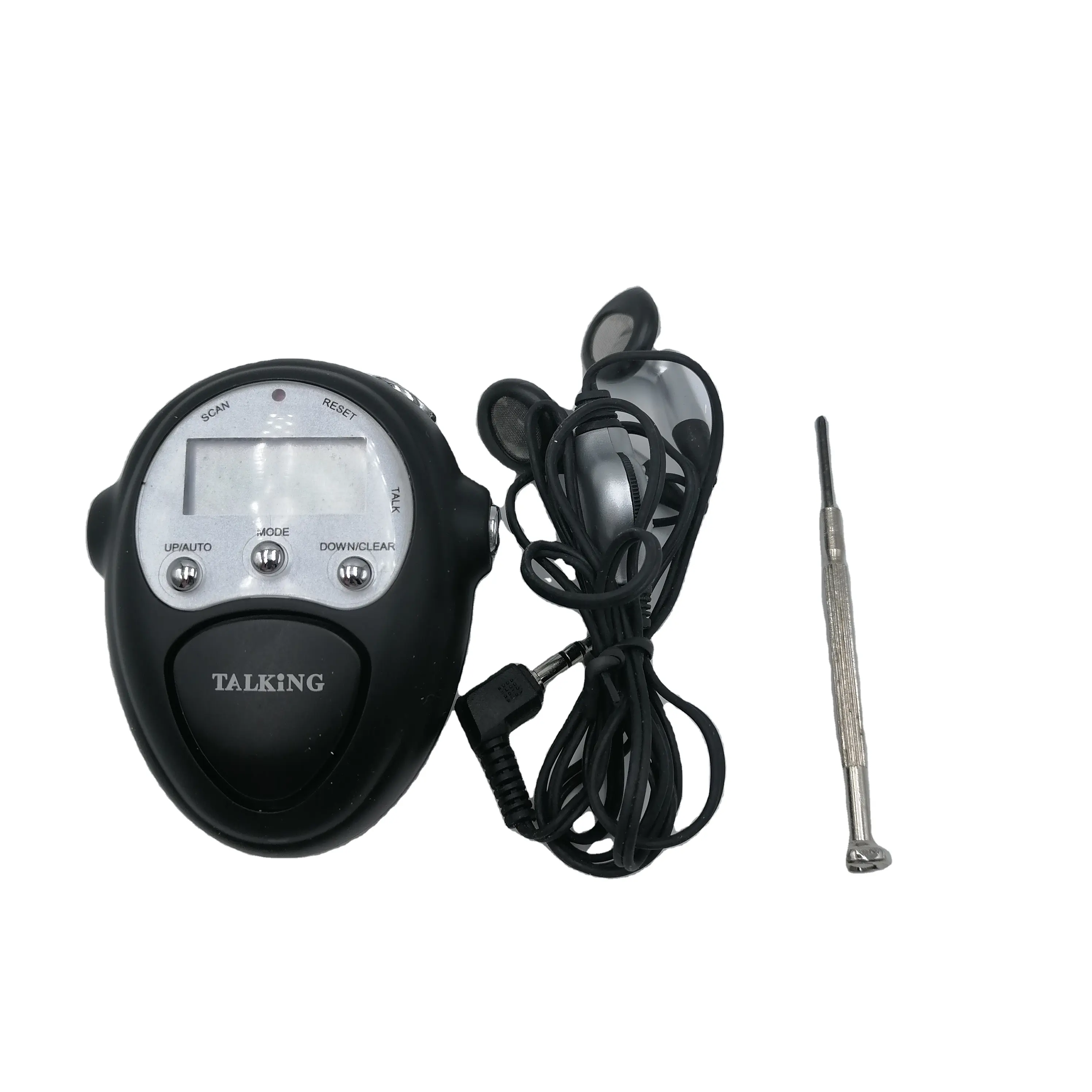Podómetro de radio para caminar con clip y Correa, contador de pasos preciso, distancia a pie millas/km, contador de calorías