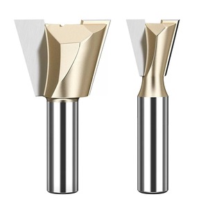 Slotting <strong>Cutter</strong> Tenon <strong>Cutter</strong> with 12mm and 1/2&quot; Round Shank Dovetail Router Bits Which Easily Make Closet Delividers - Product Image 4
