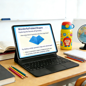 Беспроводная магнитная клавиатура для детских планшетов iPad Pro 11/13, Air, Bluetooth 5.2, аккумулятор 500 мАч, зарядка Type-C, чехол из искусственной кожи, для школы - Product Image 1