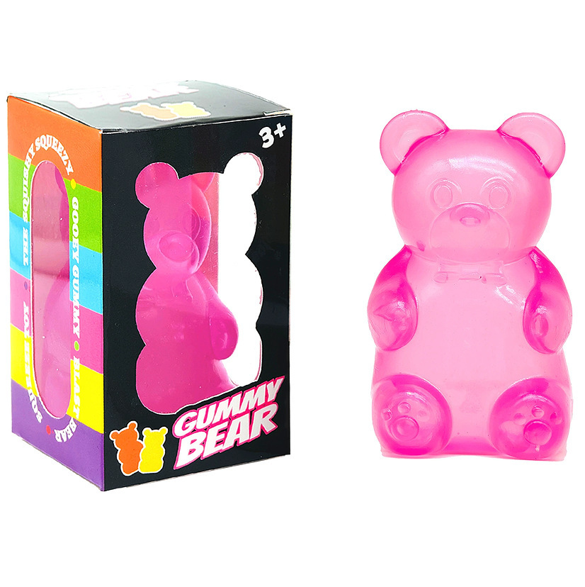 Bonbons ours couleur rose en boîte