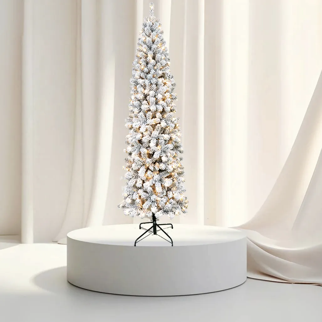 Árbol de Navidad hecho a mano Árbol de óxido de magnesio pie PE PVC Navidad Vacaciones Interior Hogar Árbol de Navidad