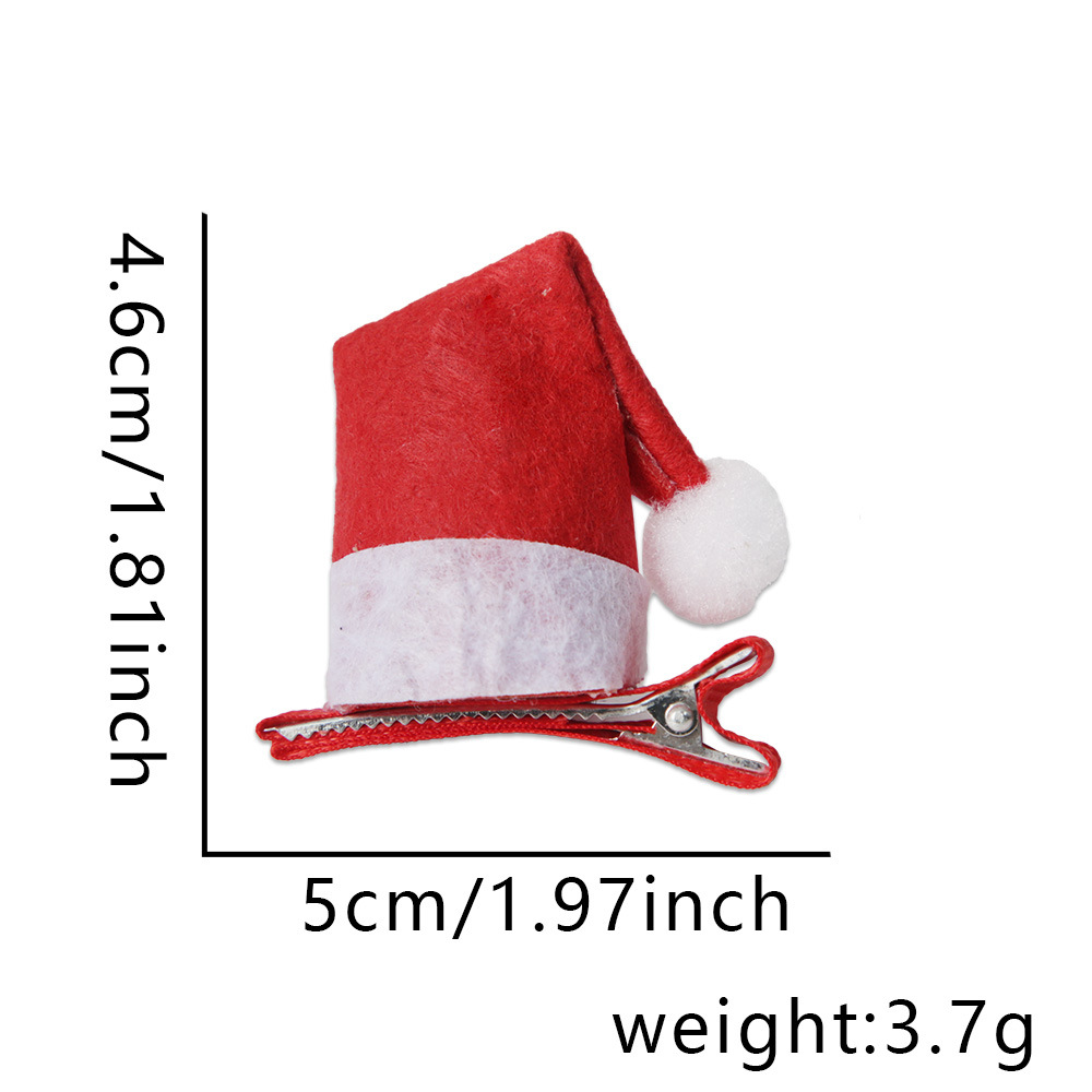 Pince à cheveux pliée pour chapeau de Noël
