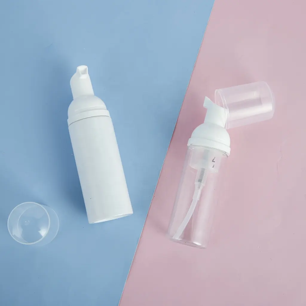Botol Pompa Busa Pet Plastik 50Ml 60Ml, untuk Pembersih Sabun