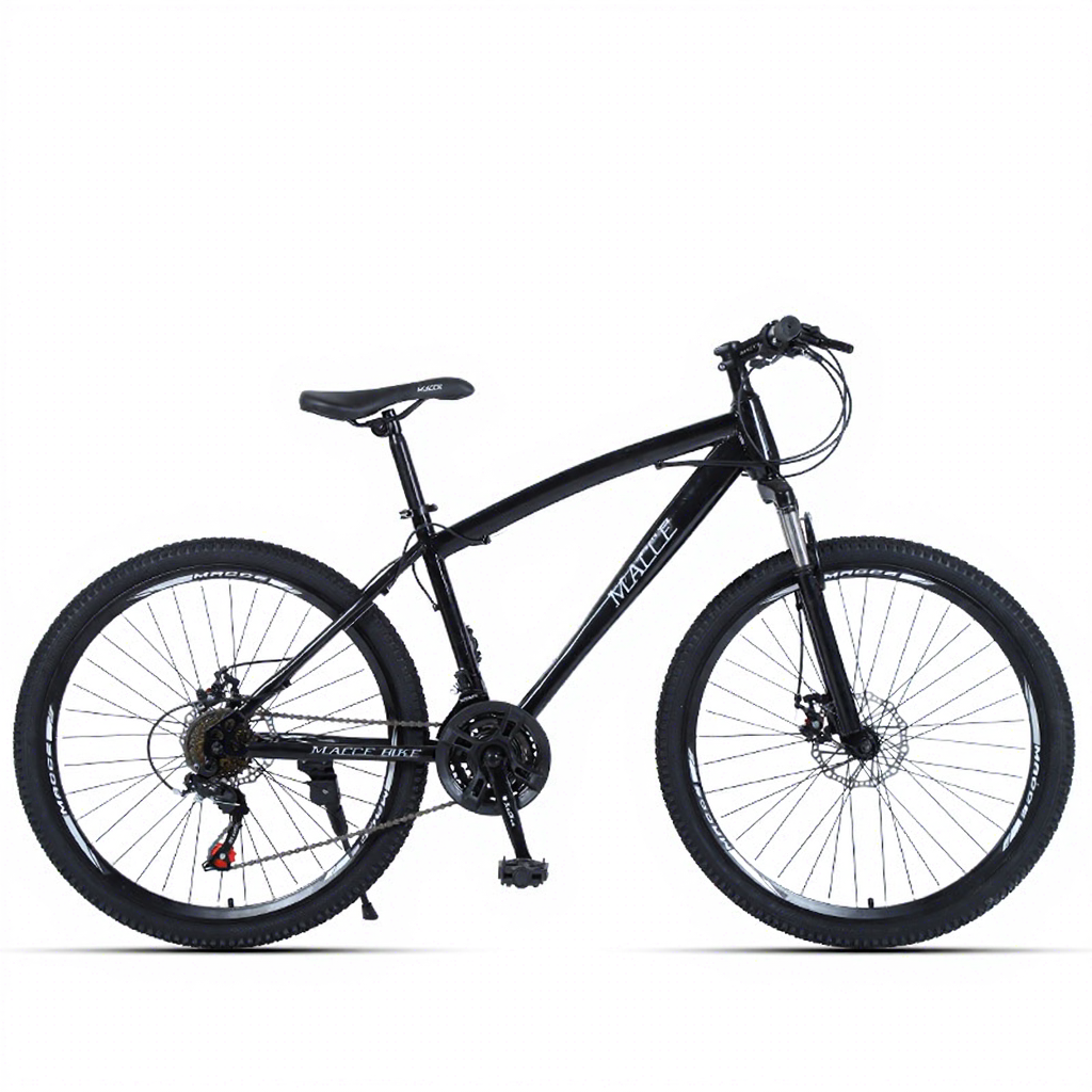 Black spoked wheel