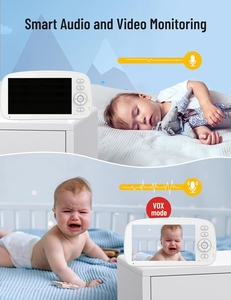VB603 Two Way Talkback Audio Baby Lullabies Sound Alarm Wireless Video <strong>System</strong> Baby <strong>Monitor</strong> <strong>Camera</strong> 5 Inch Babi Video <strong>Monitor</strong> - Product Image 6