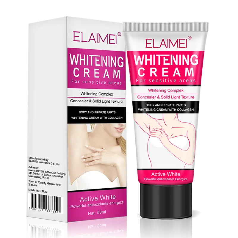 Elaimei Natuurlijke Body Hydraterende Whitening Cream Voor Huid, Hals, Bikini, Dij En Gevoelige Gebied Huid