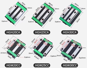 HGH20CA HGH25CA Perfil de rodamiento Guía de riel Deslizador Máquina de bloques de riel Accesorios de herramientas CNC Deslizador de guía lineal cuadrado - Product Image 1