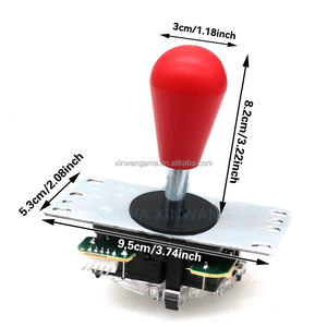 Botón de joystick codificador USB estilo HAPP Zero Delay, Kit de bricolaje, controlador de palo Arcade para PC, caja de TV Raspberry Pi para empujador de monedas