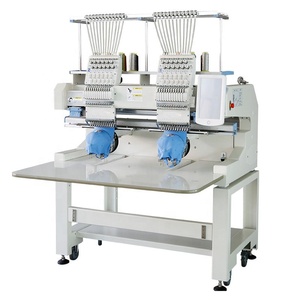 High Quality 2 Head Embroidery Machine 3D Automatic <strong>Computer</strong> Double Head Cap T-shirt Flat 3D Logo 15 Needle Embroidery Machine - Product Image 1