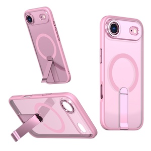 PC TPU透明携帯電話ケースメンタルキックスタンド付き磁気ワイヤレスカバーIphone 17 16 15 13 14 Pro Max Plus用 - Product Image 4