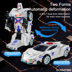 Evrensel tekerlek rotasyon çocuk küçük elektrikli deforme araba robot oyuncak hafif müzik - Product Image 3
