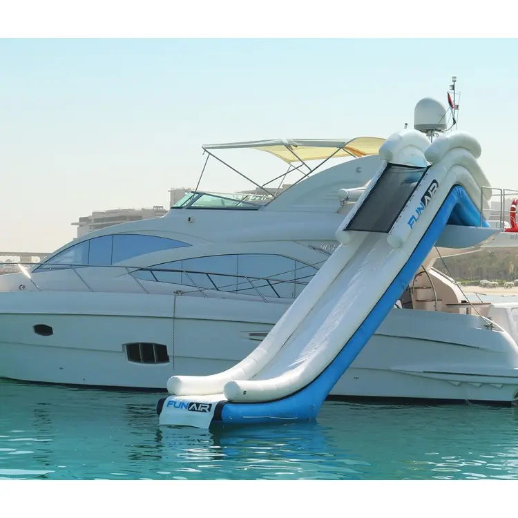 Deslizador de barco inflável para adultos, corrediça flutuante inflável para barco, iate, brinquedos adultos