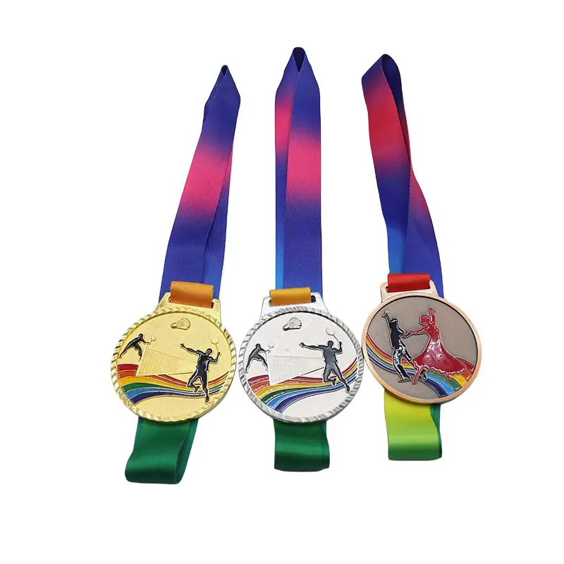 Wsnbwye escuela arte medallas regalo fan Anime sublimación Marathon1st lugar medallas deportes medalla en blanco