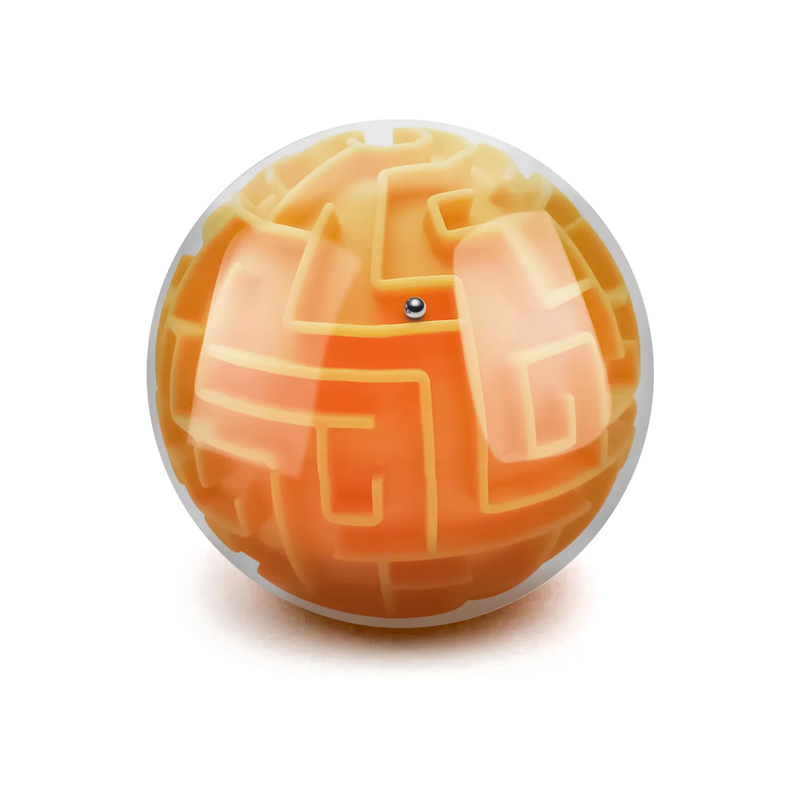 Cubo di labirinto 3D arancione YongnKids nuovo arrivo materiale di protezione ambientale plastica gioco per bambini giocattolo labirinto Puzzle Ball