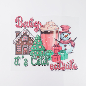In kỹ thuật số tiêu chuẩn A4 Kích thước giáng sinh vui vẻ nhiệt Báo Chí Stickers Plastisol dtf chuyển thăng hoa giấy - Product Image 4