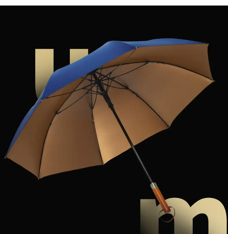 Paraguas de Golf de alta calidad, sombrilla de Golf recta abierta promocional con logotipo personalizado, fabricante de AI-MICH, venta al por mayor